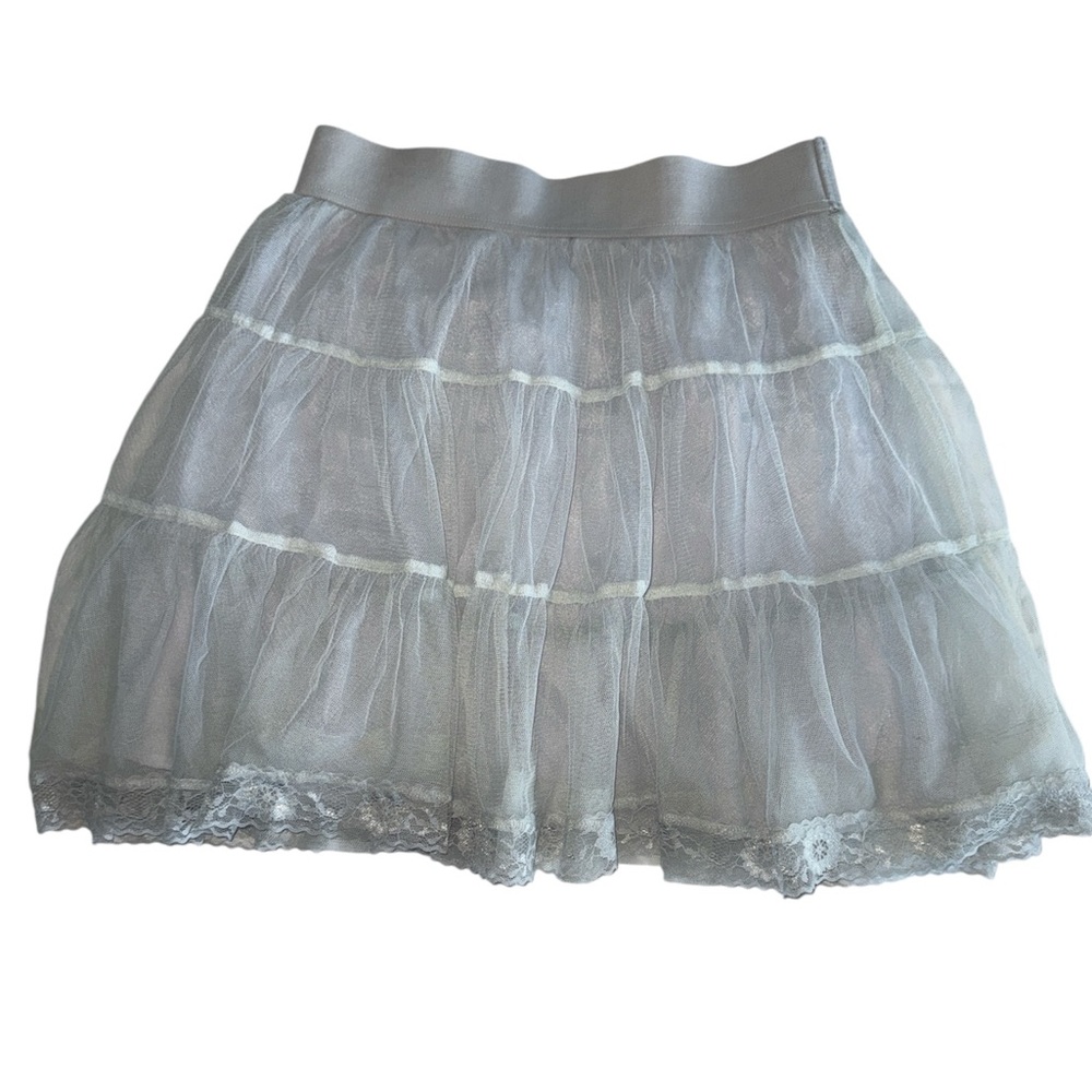 free people layered  Mesh Mini skirt